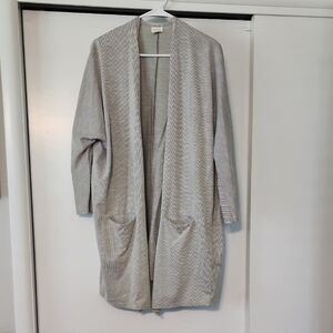 DONNI Gray Long Cardigan Sweater